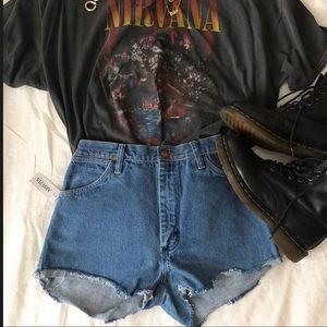 Aritzia Wrangler Denim Shorts
